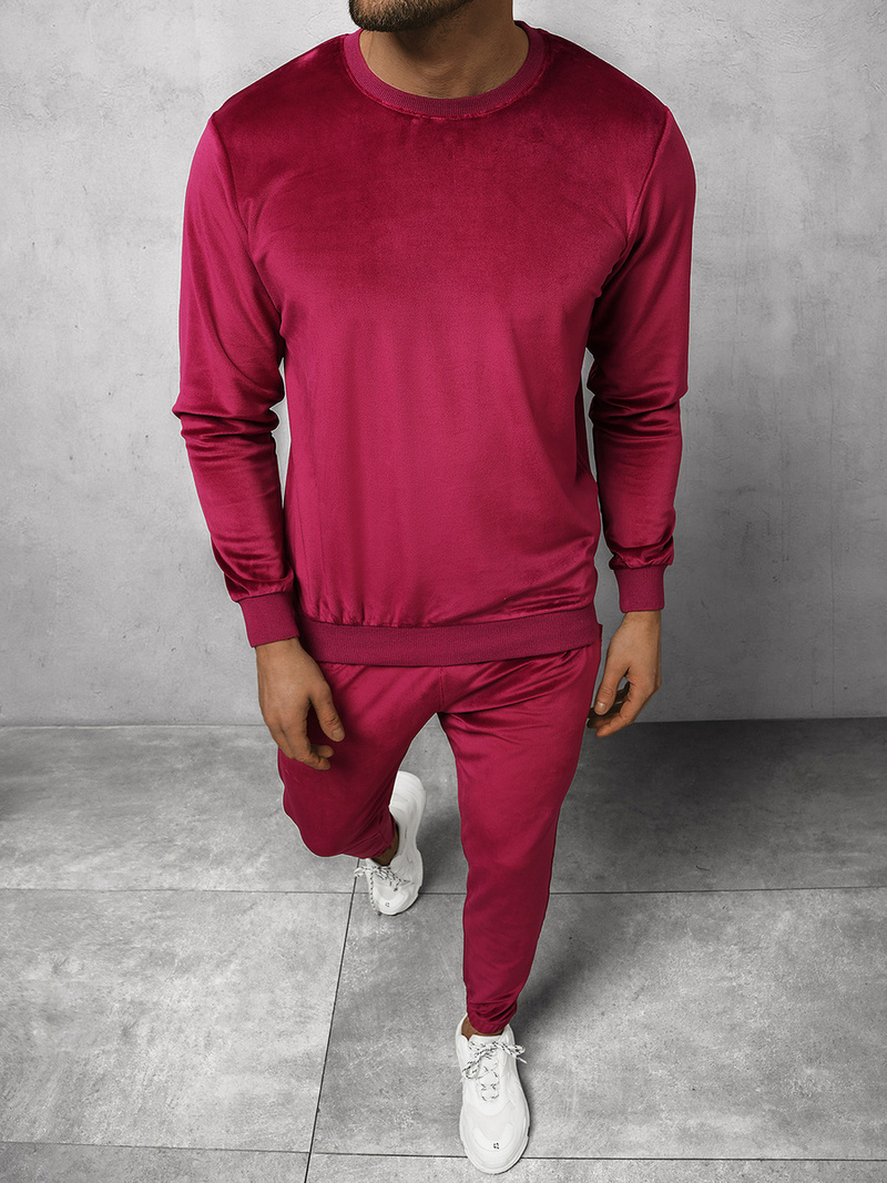 Спортивний костюм чоловічій Бордовий OZONEE O/12130