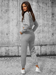 Жіночий спортивний костюм з двох частин Сiрий OZONEE JS/8C78/2Z