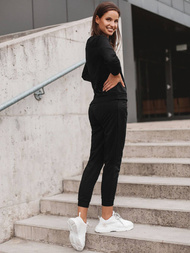 Жіночий спортивний костюм з двох частин Чорний OZONEE O/MB2037/21