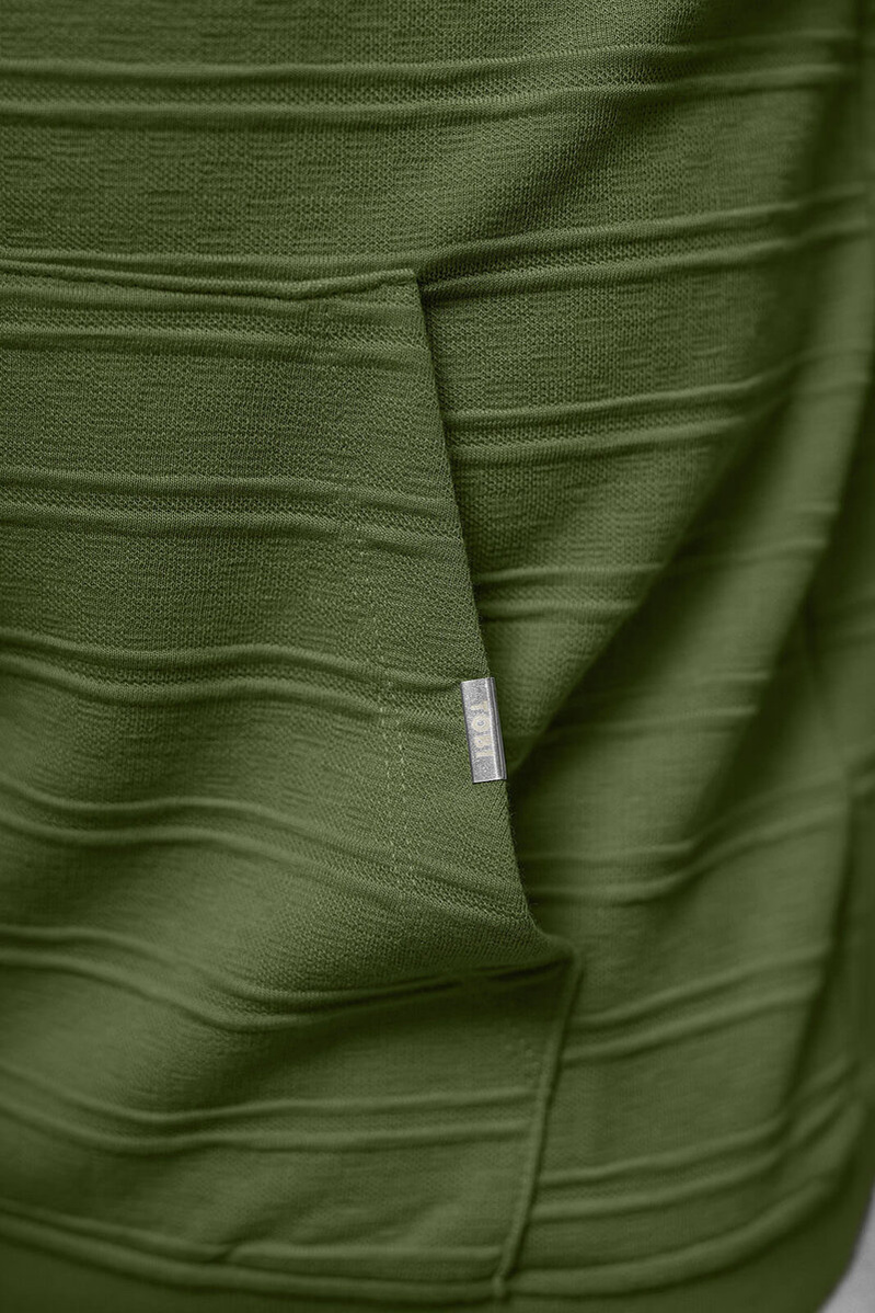 Bluza z kapturem męska khaki OZONEE O/TB2272