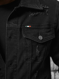 Kurtka męska jeansowa czarna OZONEE NB/MJ535N
