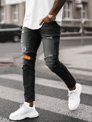 Spodnie jeansowe męskie czarne OZONEE NB/MP0047NZ