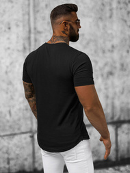 T-shirt męski czarny OZONEE B/181227Z
