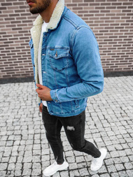 Куртка чоловіча джинсова Синя OZONEE BN/7274