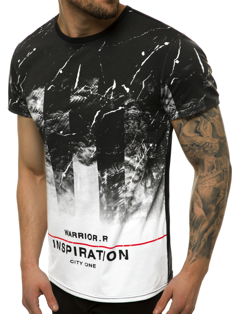 T-Shirt męski biały OZONEE JS/SS11108