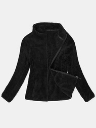 Bluza rozpinana damska czarna OZONEE JS/HH006/1