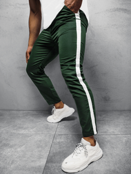 Spodnie męskie chino materiałowe khaki OZONEE DJ/5529