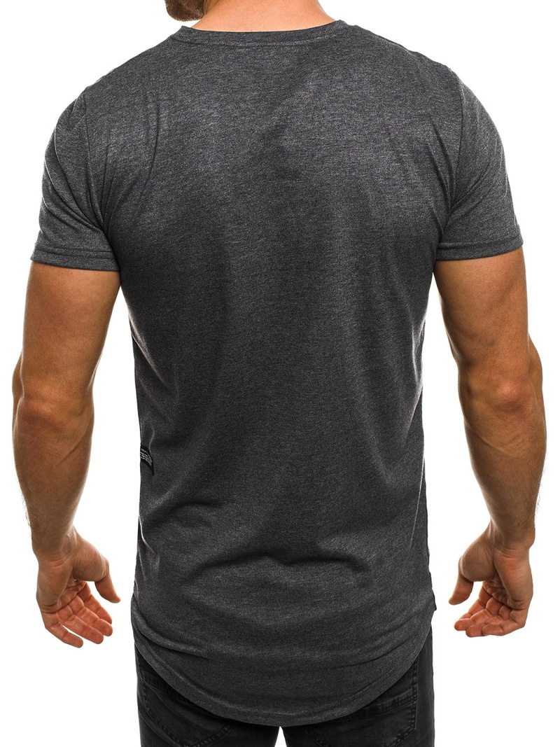 T-Shirt męski grafitowy OZONEE O/1115