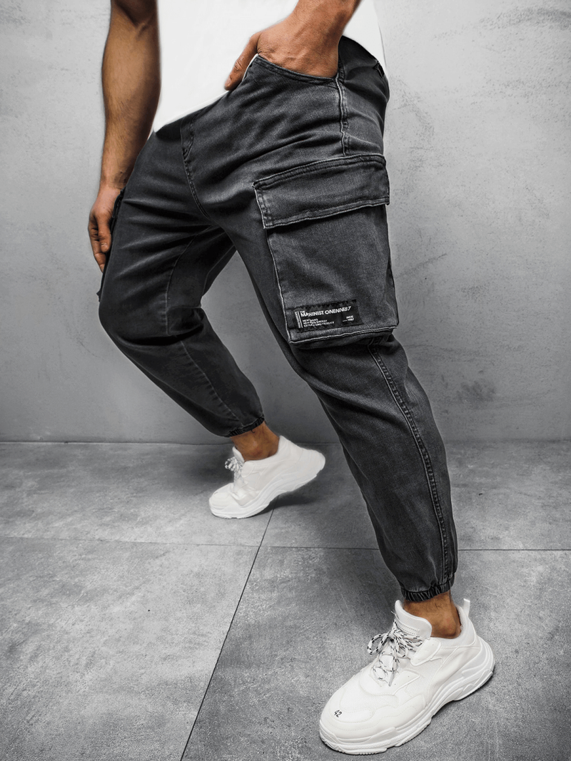 Штани чоловічі джоггери Графітові OZONEE MACH/51195