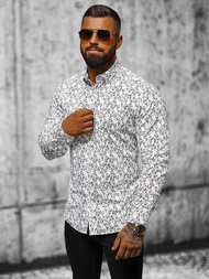 Класична сорочка чоловіча Бiла OZONEE O/V62