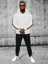 Komplet dresowy męski biały OZONEE JS/3C555