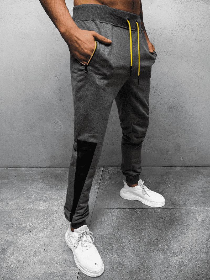 Spodnie dresowe męskie grafitowe OZONEE JS/68K10206