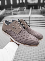 Buty męskie beżowe t/682