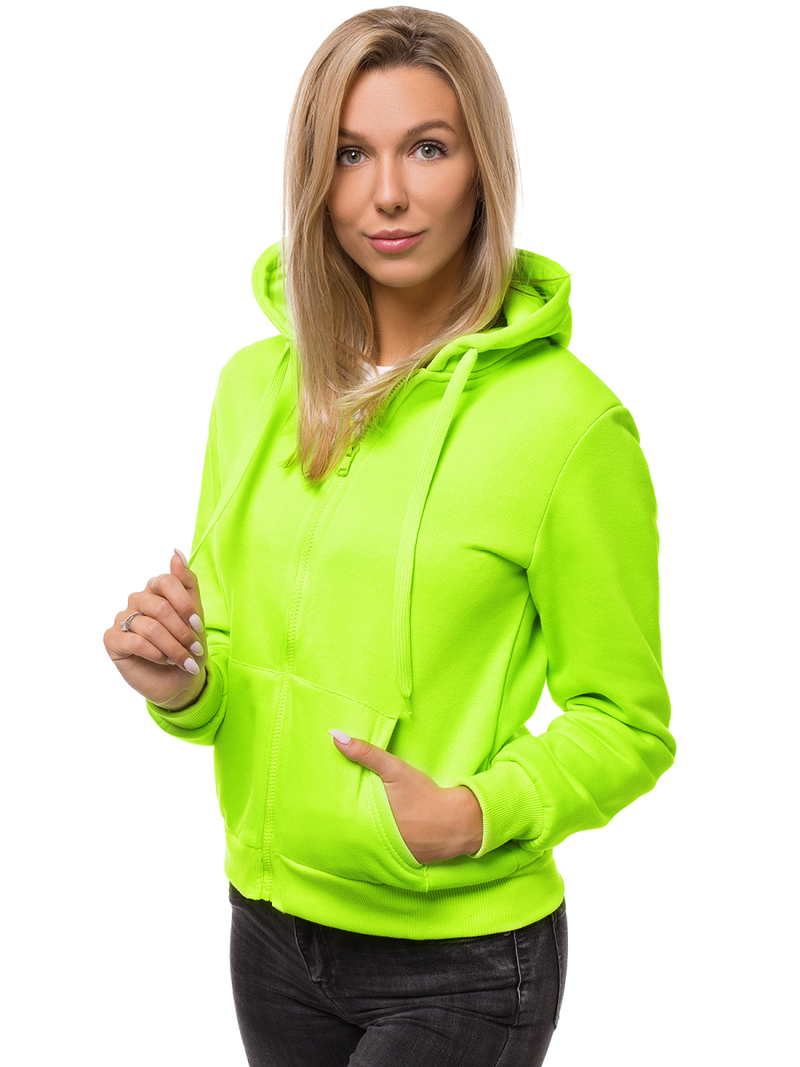 Жіноча Толстовка Зелена-неон OZONEE JS/W03