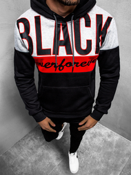 Bluza z kapturem męska czarna OZONEE JS/KS2120Z