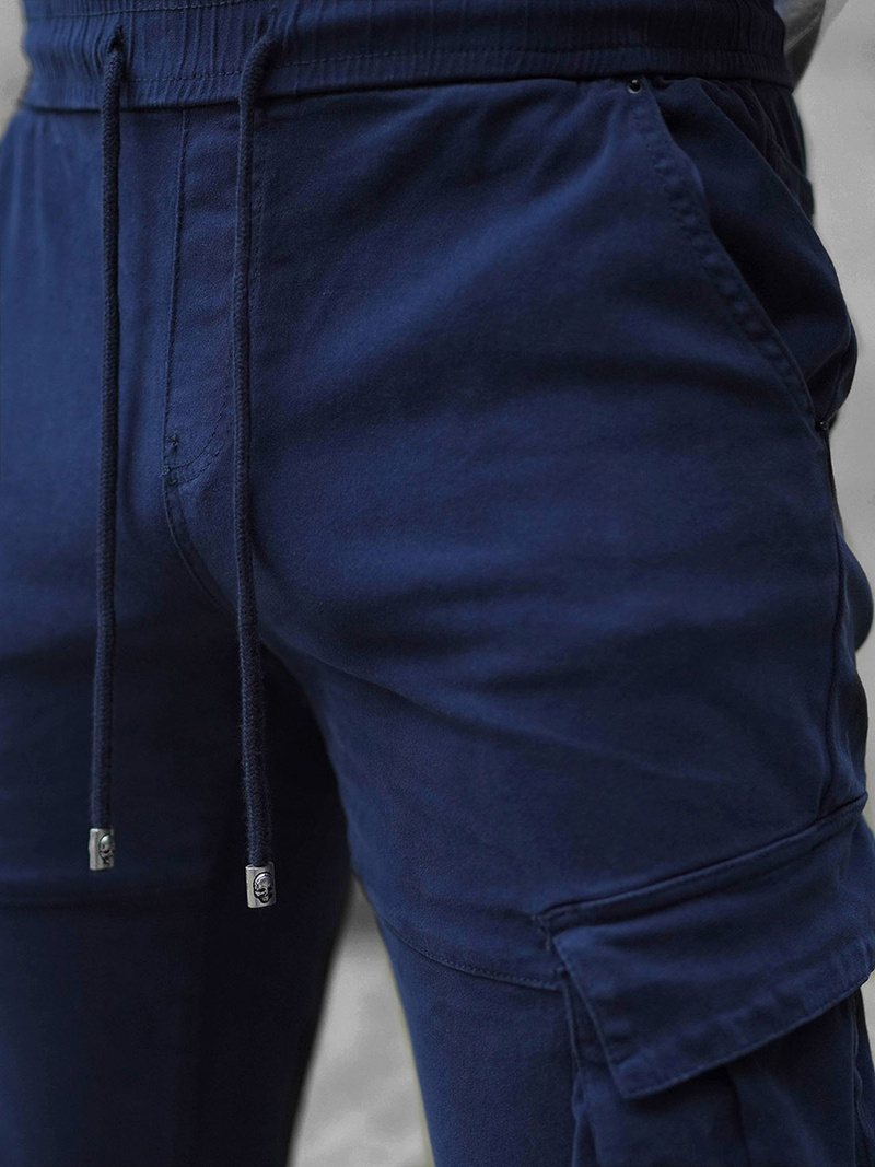 Spodnie męskie joggery granatowe OZONEE NB/MP0105BS