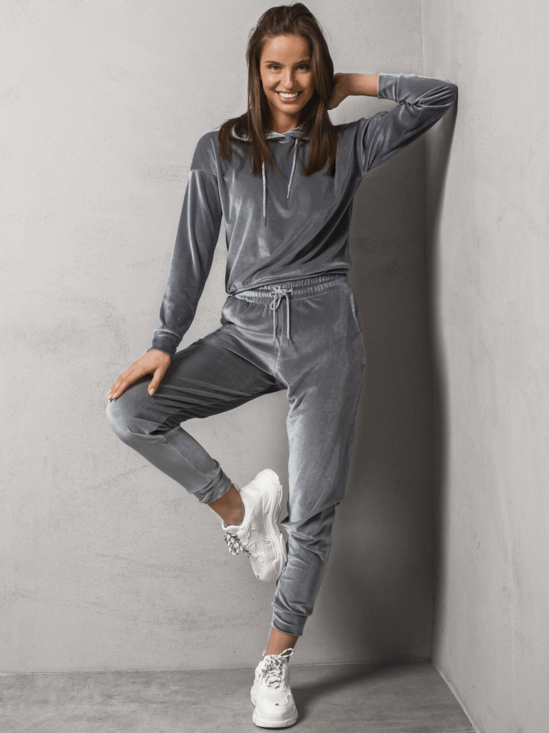 Komplet dresowy dwuczęściowy szary OZONEE O/13121