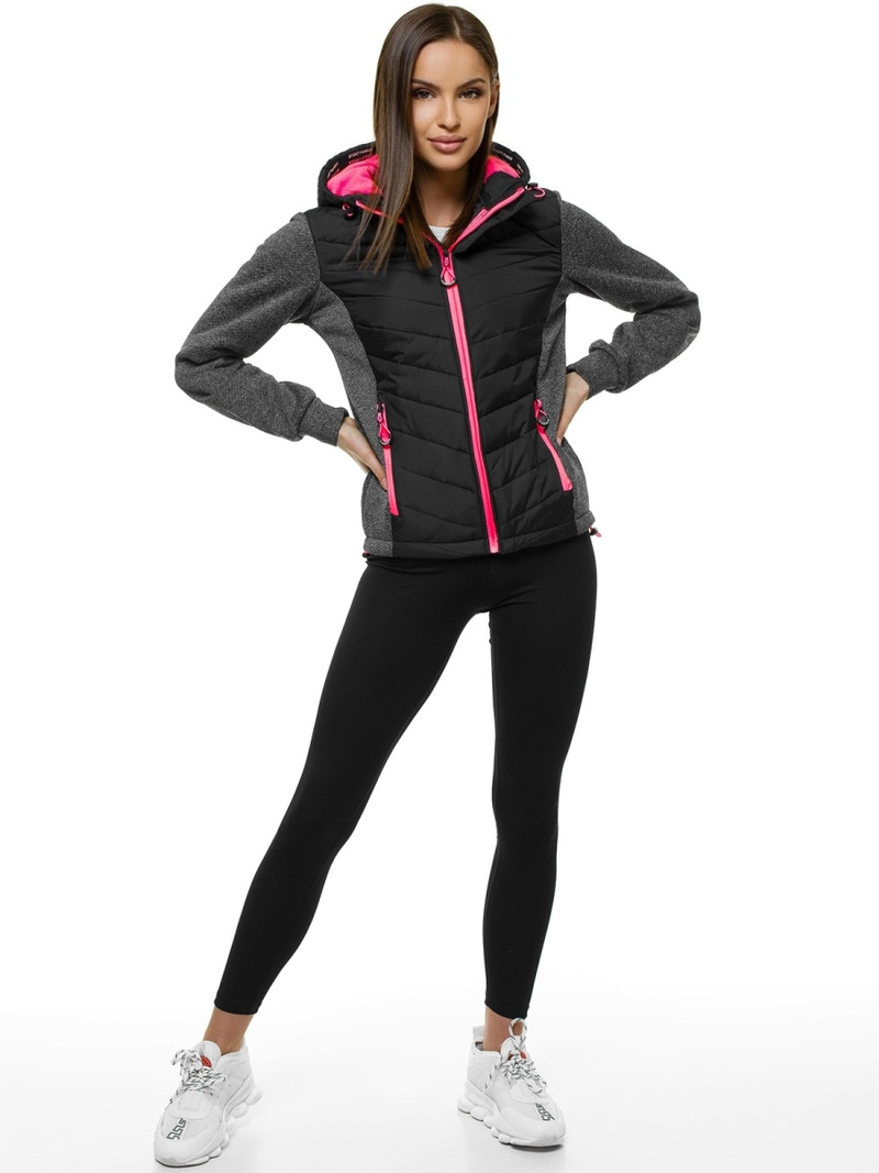 Kurtka damska czarna OZONEE JS/KSW4003