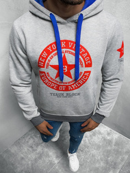 Bluza z kapturem męska szara OZONEE JS/Y10038