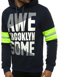 Bluza z kapturem męska granatowa OZONEE JS/KS2141