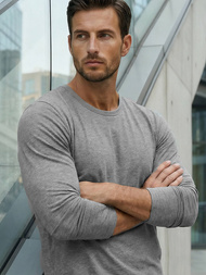 Longsleeve męski grafitowy OZONEE JS/2088Z