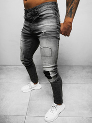 Spodnie jeansowe męskie szare OZONEE NB/MP0031G