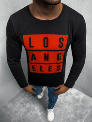 Longsleeve męski czarny OZONEE O/1215