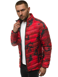 Kurtka męska przejściowa czerwona-moro OZONEE JS/SM80Z