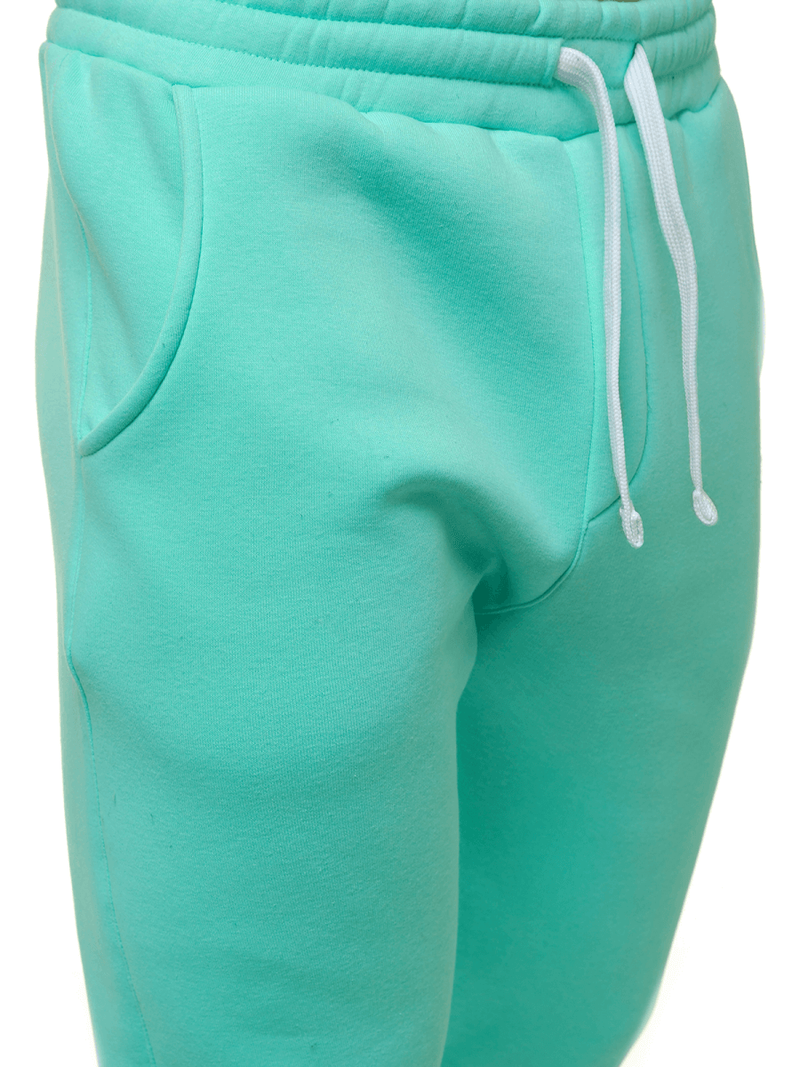 Spodnie dresowe męskie miętowe OZONEE O/12110