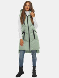 Стьобаний жіночий жилет Яскраво-Зеленi OZONEE JS/M788/236