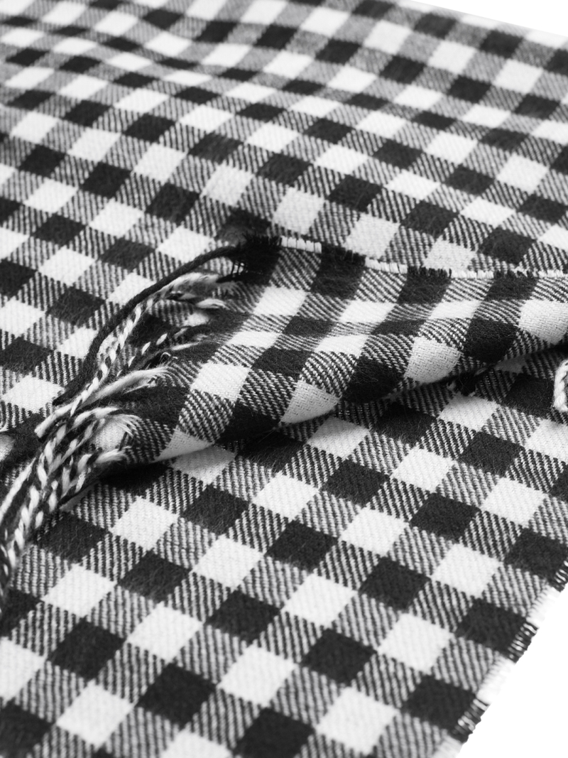 Szalik męski czarno-biały OZONEE JS/YW08051/1