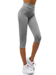 Legginsy damskie 3/4 szare OZONEE JS/1045/A3