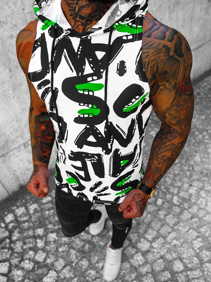 Майка Чоловіча Бiло-Чорна OZONEE O/BL300