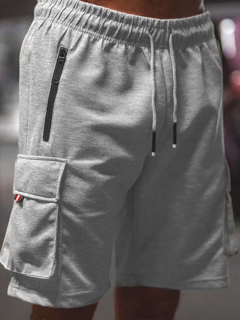 Spodenki dresowe męskie szare OZONEE O/WW20015/2