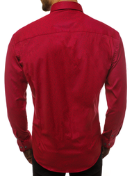Koszula męska czerwona OZONEE B/K59