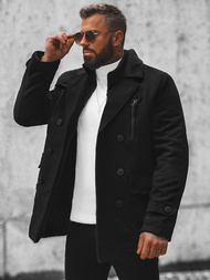 Płaszcz męski czarny OZONEE JS/79M3143Z