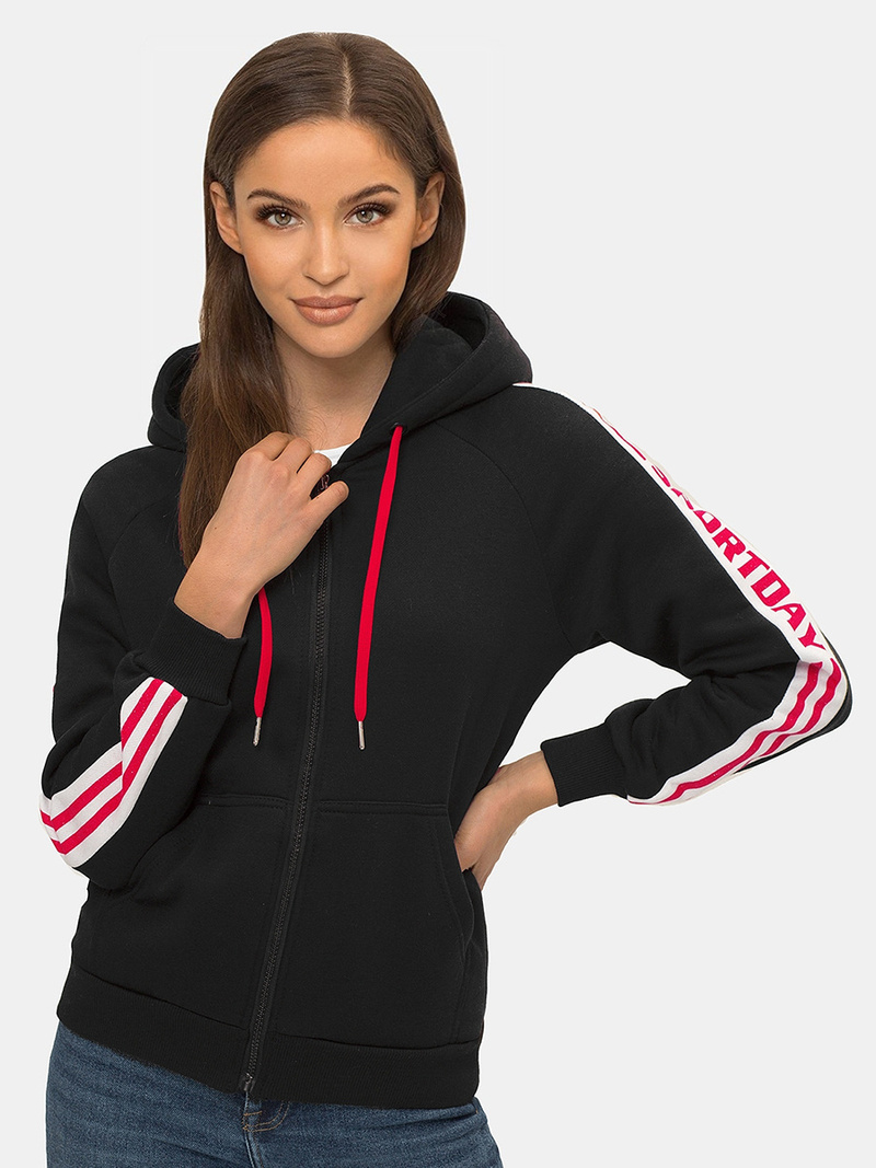 Жіноча Толстовка Чорна OZONEE JS/B26046