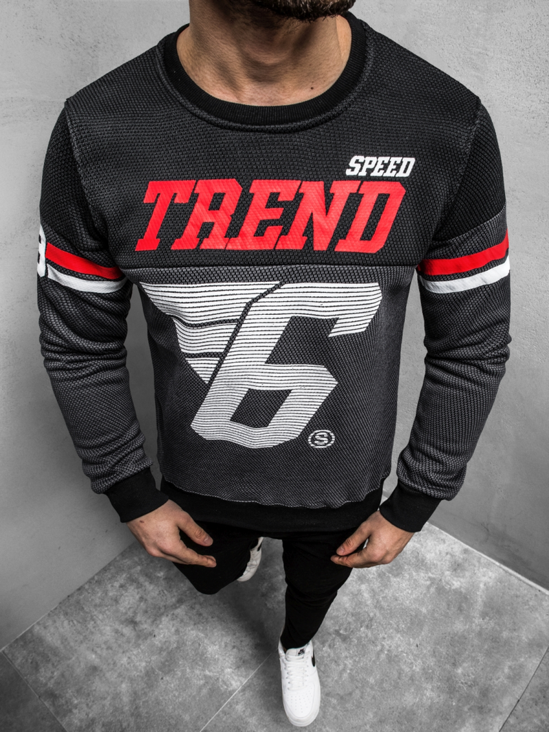 Bluza męska grafitowa OZONEE JS/DD752Z