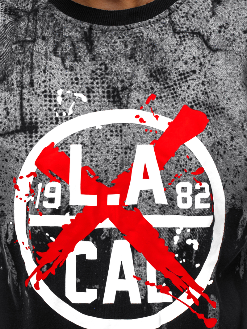 Толстовка чоловіча Чорна OZONEE JS/22053Z