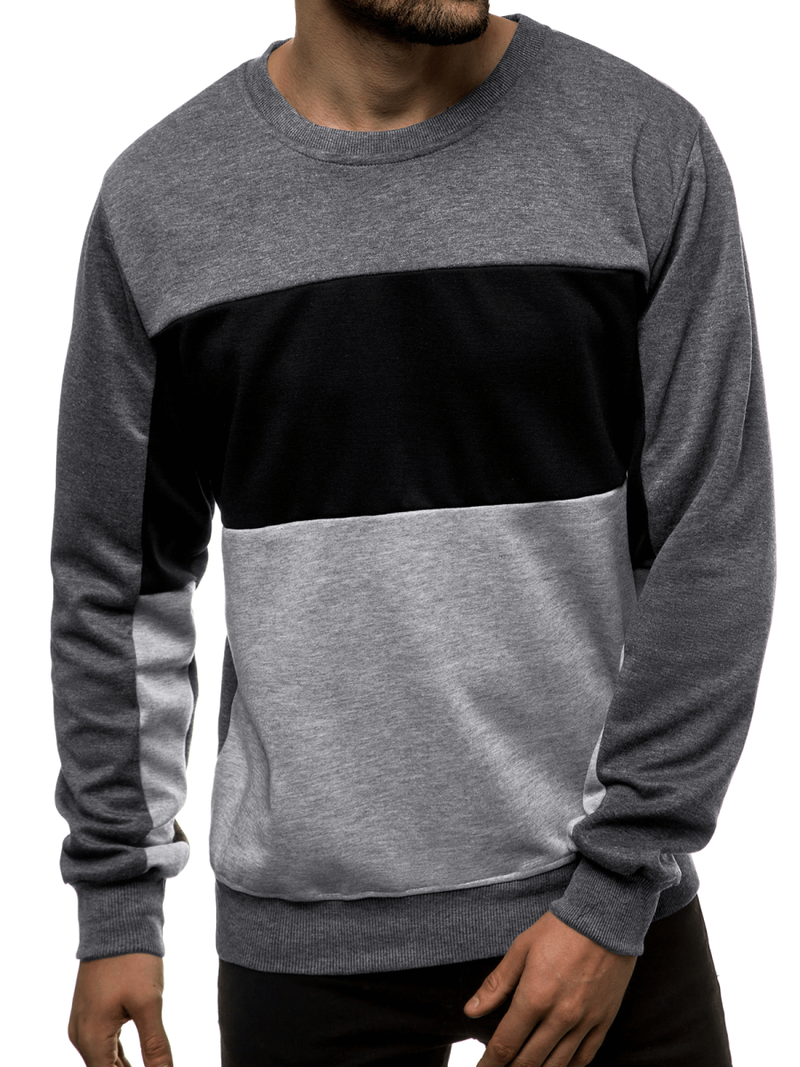 Толстовка чоловіча Темно-сіра / Графітова OZONEE JS/JZ11052