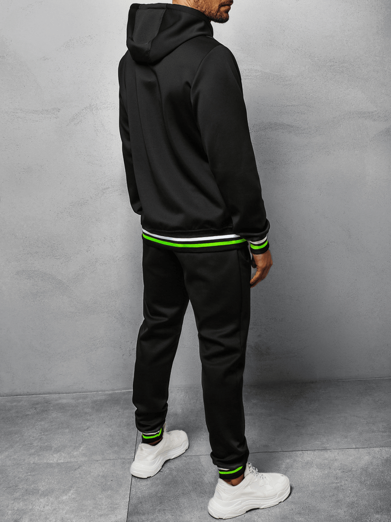 Komplet dresowy męski czarny OZONEE JS/68C10253