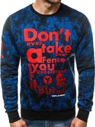 Толстовка чоловіча Синя OZONEE JS/DD677Z