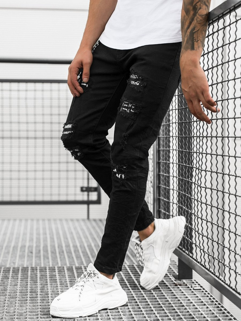 Джинси чоловічі Чорнi OZONEE O/TF061Z