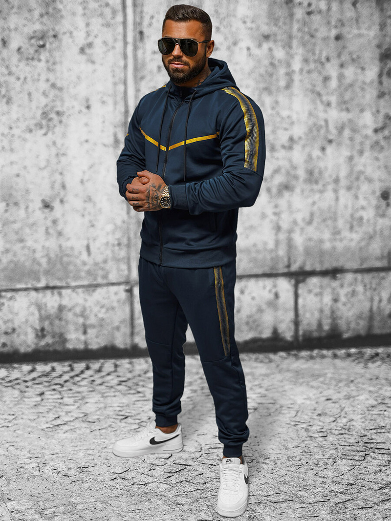 Чоловічий спортивний комплект tемно-cиня OZONEE JS/8C8117/25