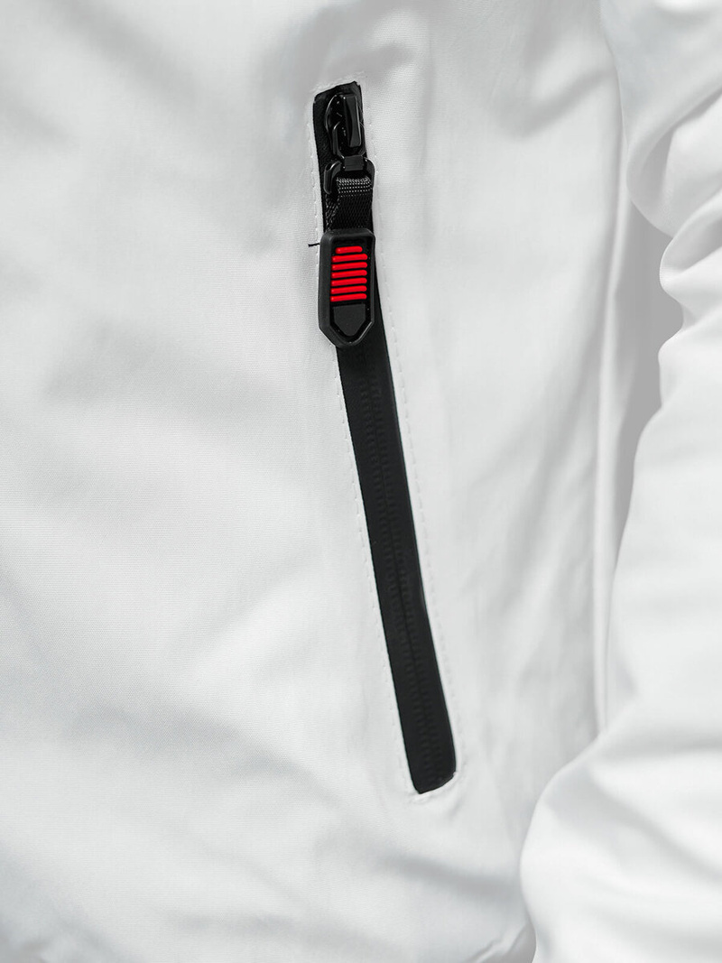 Kurtka męska bomberka biała OZONEE JS/84M3034/281