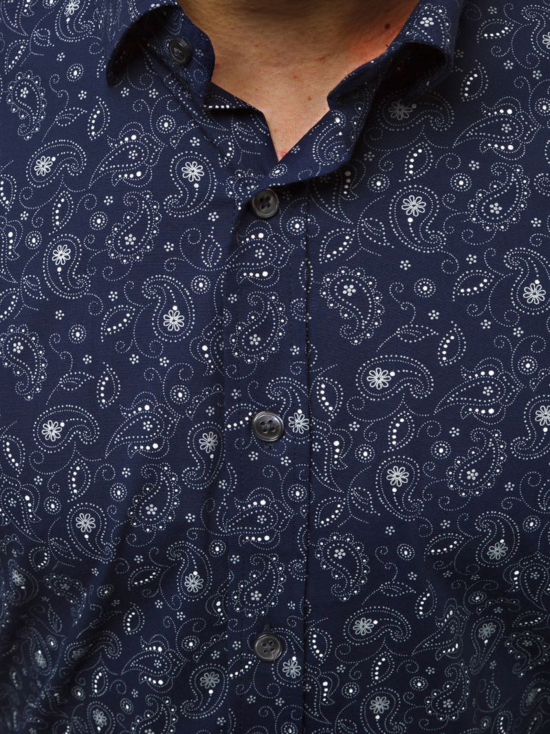 Koszula męska granatowa OZONEE B/K62Z