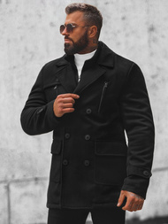 Płaszcz męski czarny OZONEE JS/79M3143Z