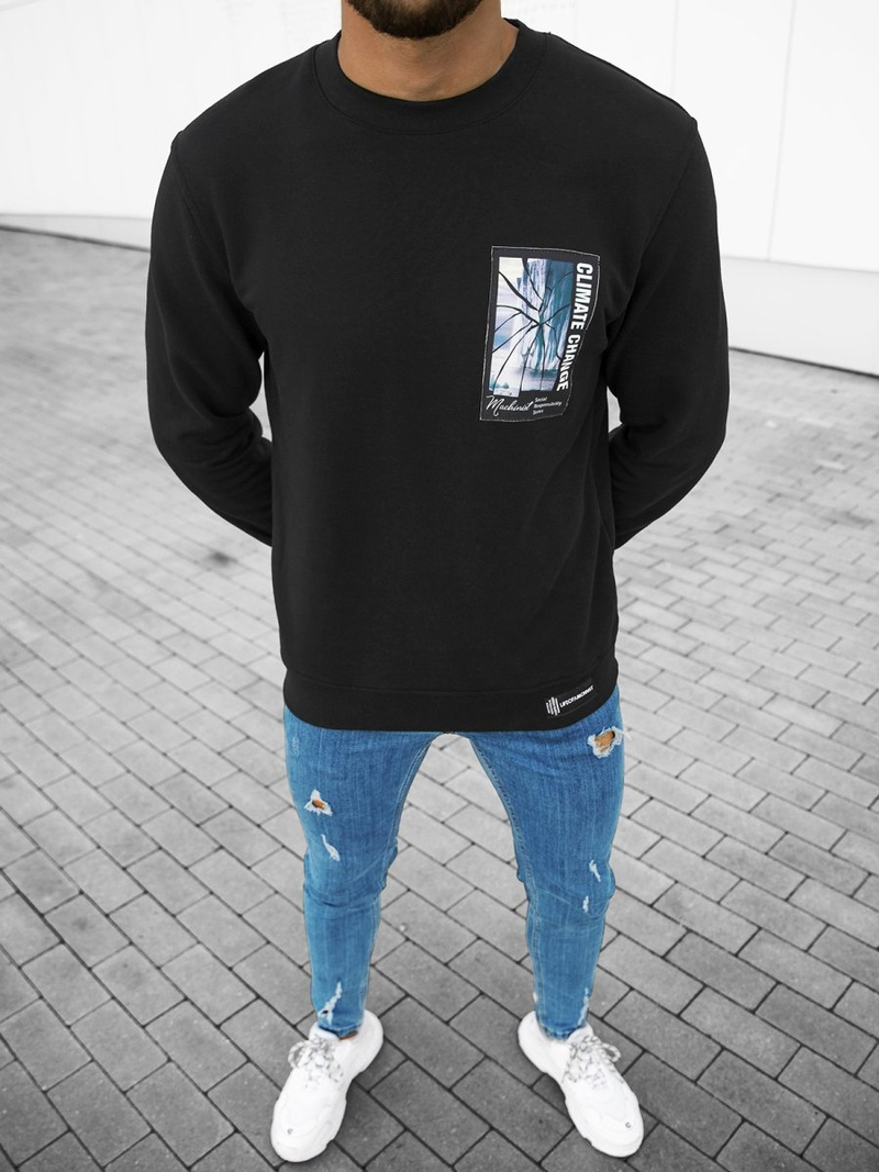 Bluza męska czarna OZONEE MACH/M3278Z