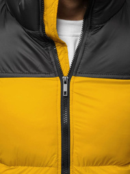 Kurtka zimowa męska pikowana camelowa jb/jp1186/4