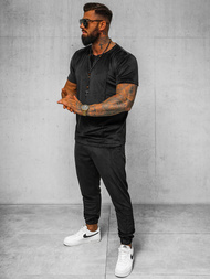 Спортивний костюм чоловічій чорний OZONEE O/12135Z